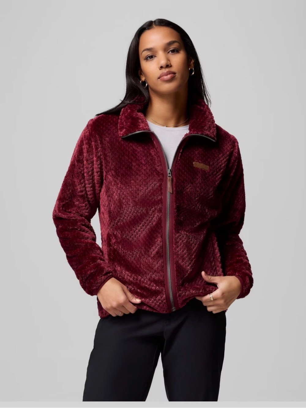 Columbia fire side zip down Sherpa jacket size s